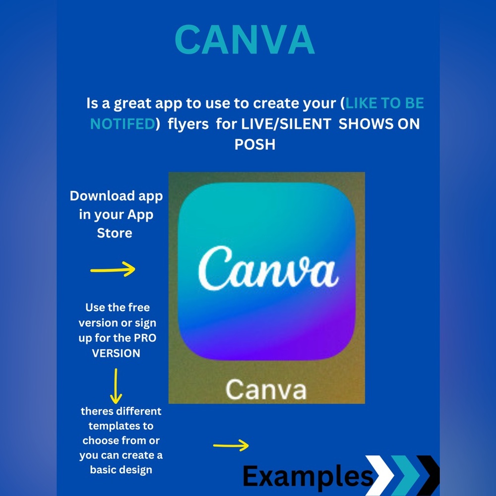 You can Create your FLYER!! Use Canva